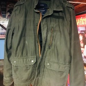 AMERICAN EAGLE MILITARY UTILITY ARMY JACKET Men’s Large OLIVE GREEN M65 Style